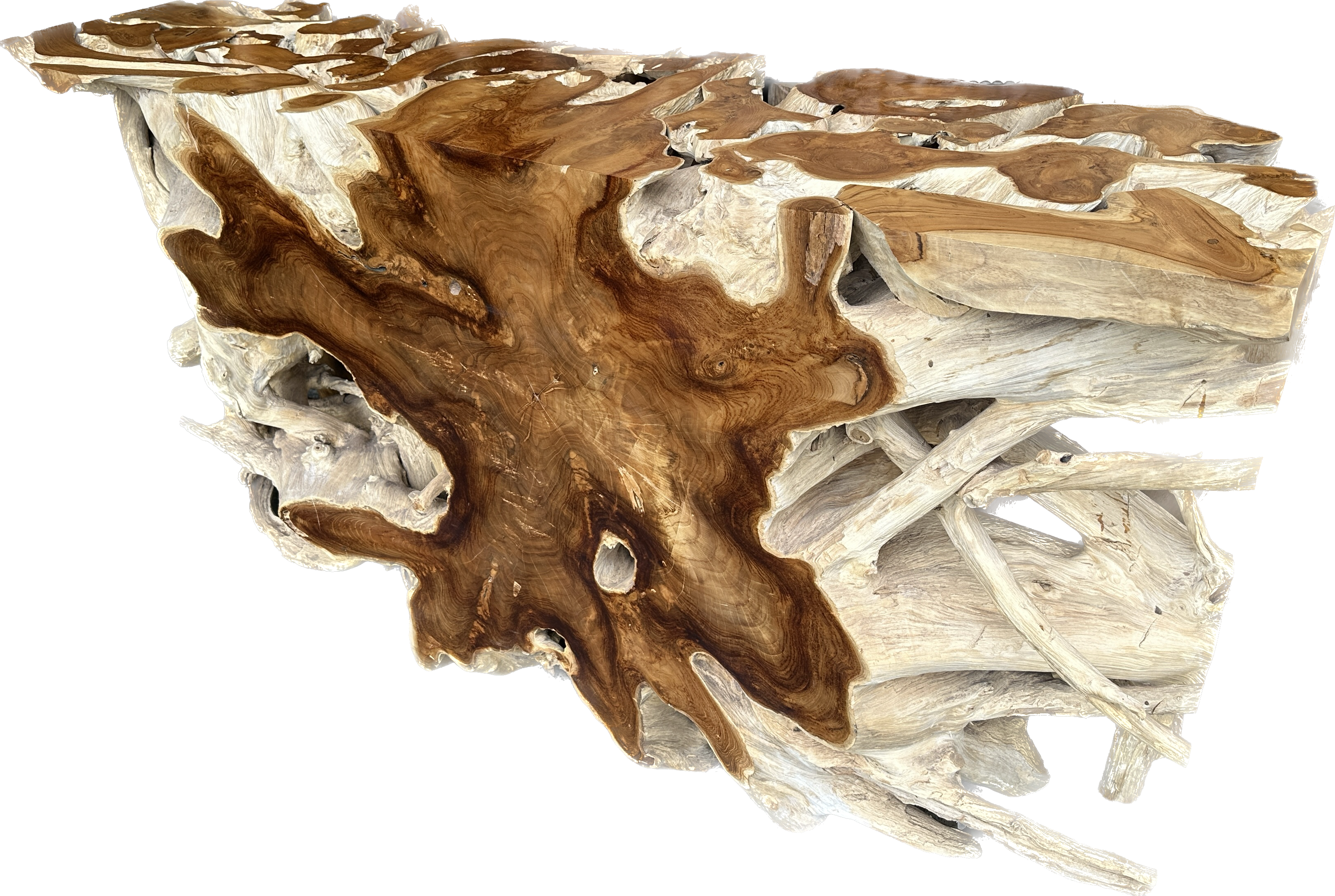 Unique Teak Root Console 60 inch X 19 inch X 36 inch - Tropical Decor | #and170 Unique Teak Root Console 60 inch X 19 inch X 36 inch - Tropical Decor | #and170